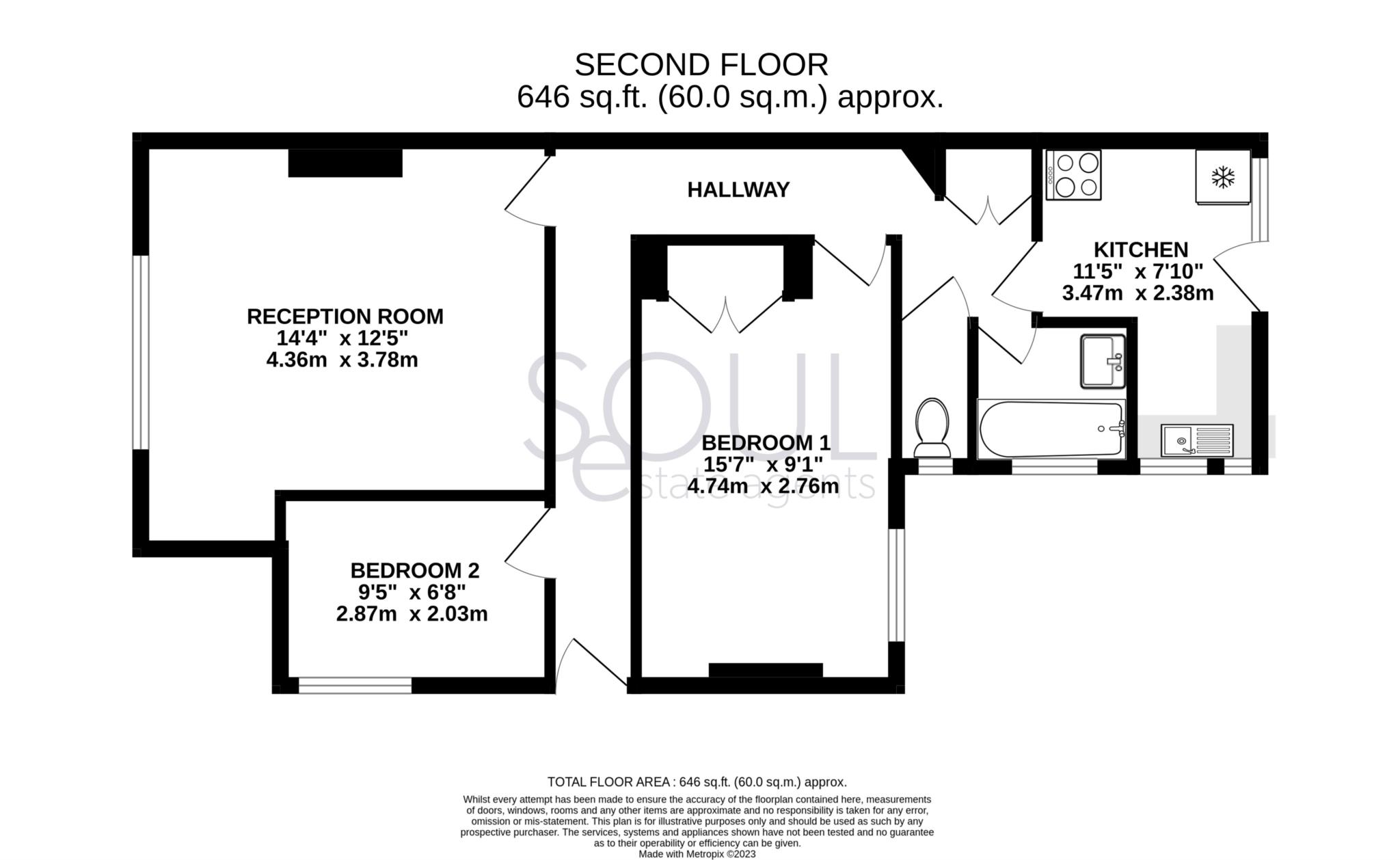 129b, Manor Drive North, New Malden floorplan
