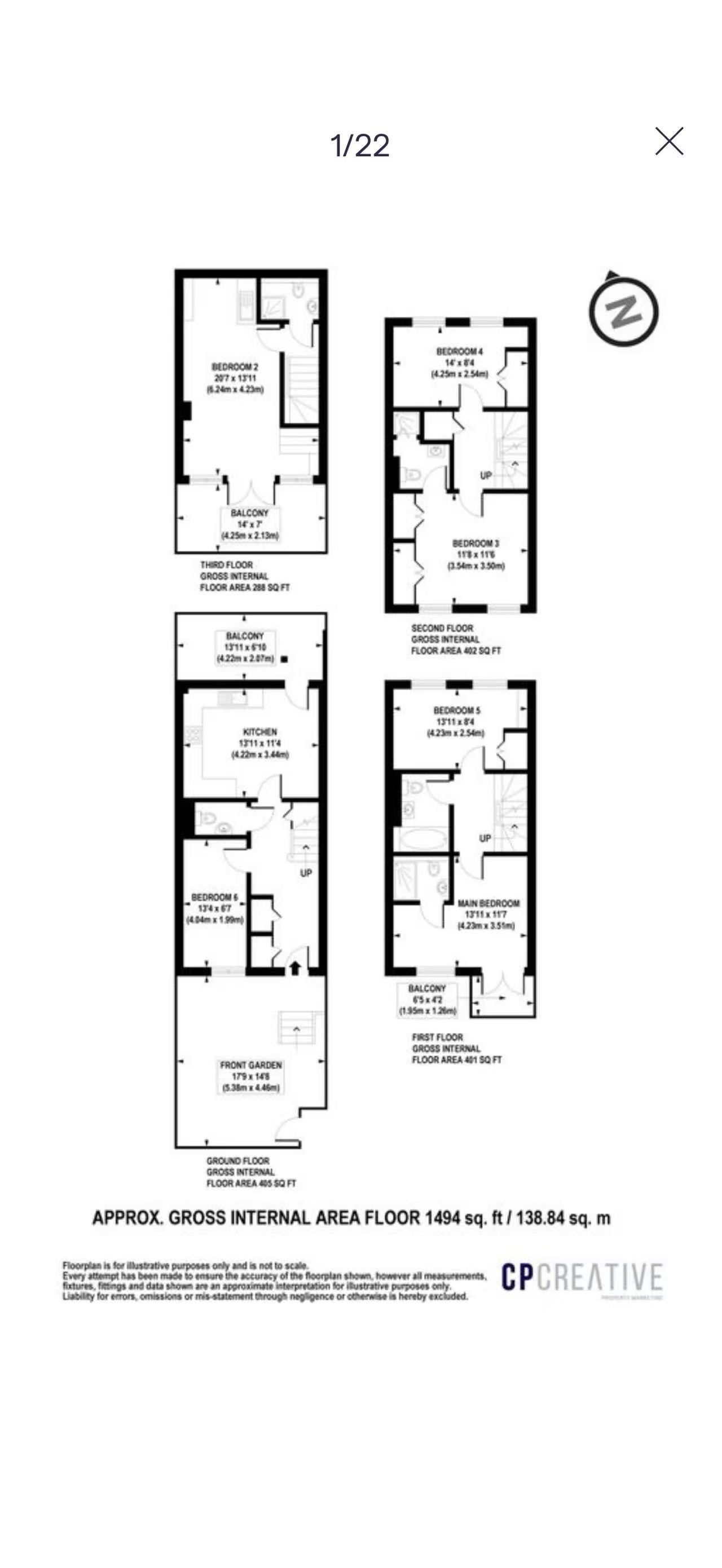 437, St. Davids Square, London floorplan
