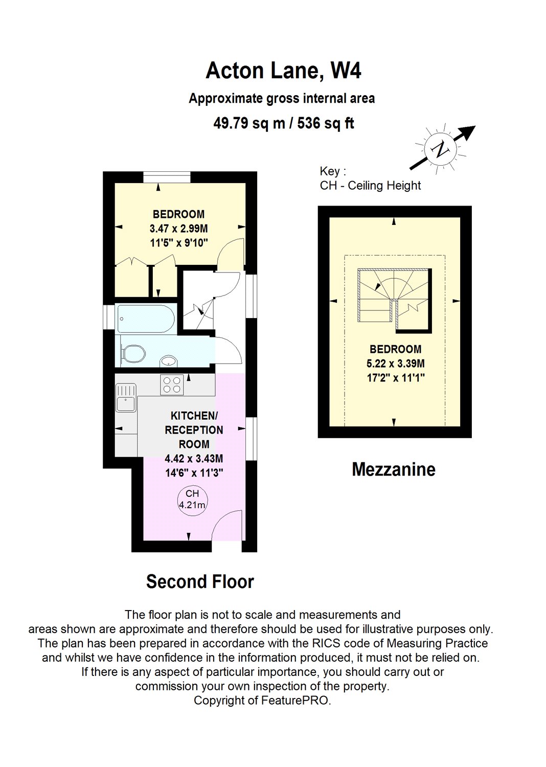 2 Bedrooms Flat for sale in Acton Lane, London W4