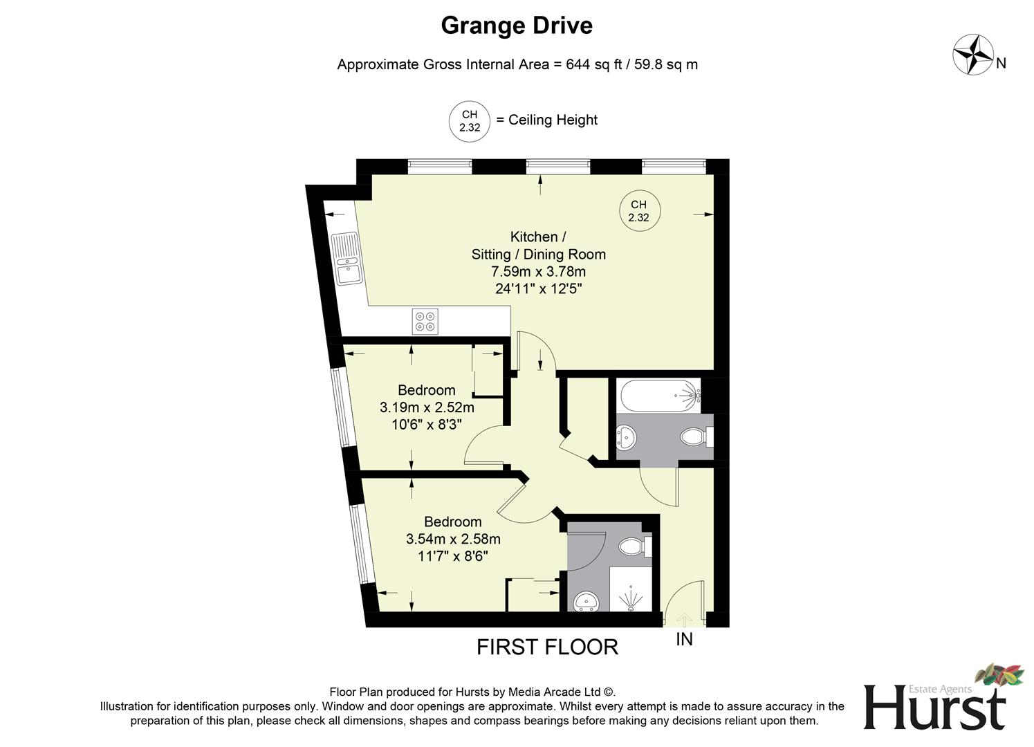 9 Grange House, Grange Drive, High Wycombe floorplan