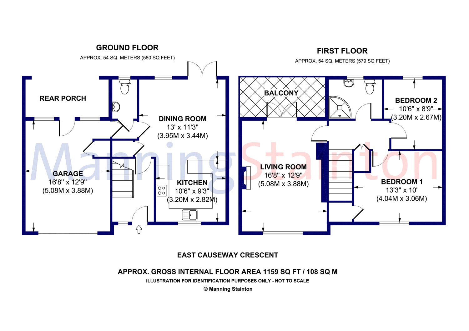 2 Bedrooms Town house for sale in East Causeway Crescent, Adel, Leeds, West Yorkshire LS16