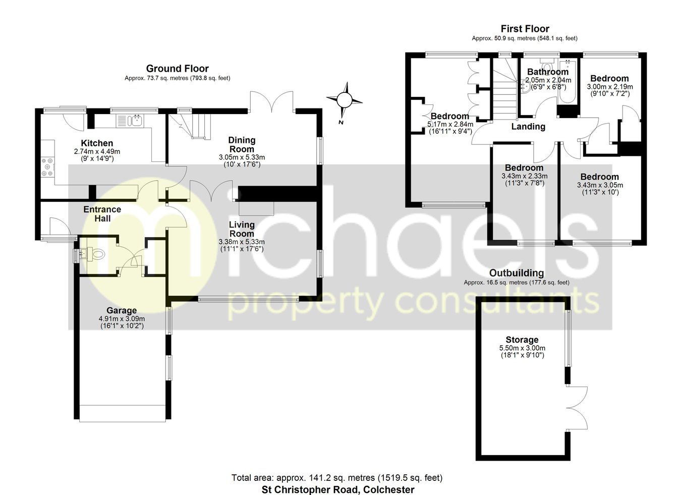 3, St Christopher Road, Colchester floorplan