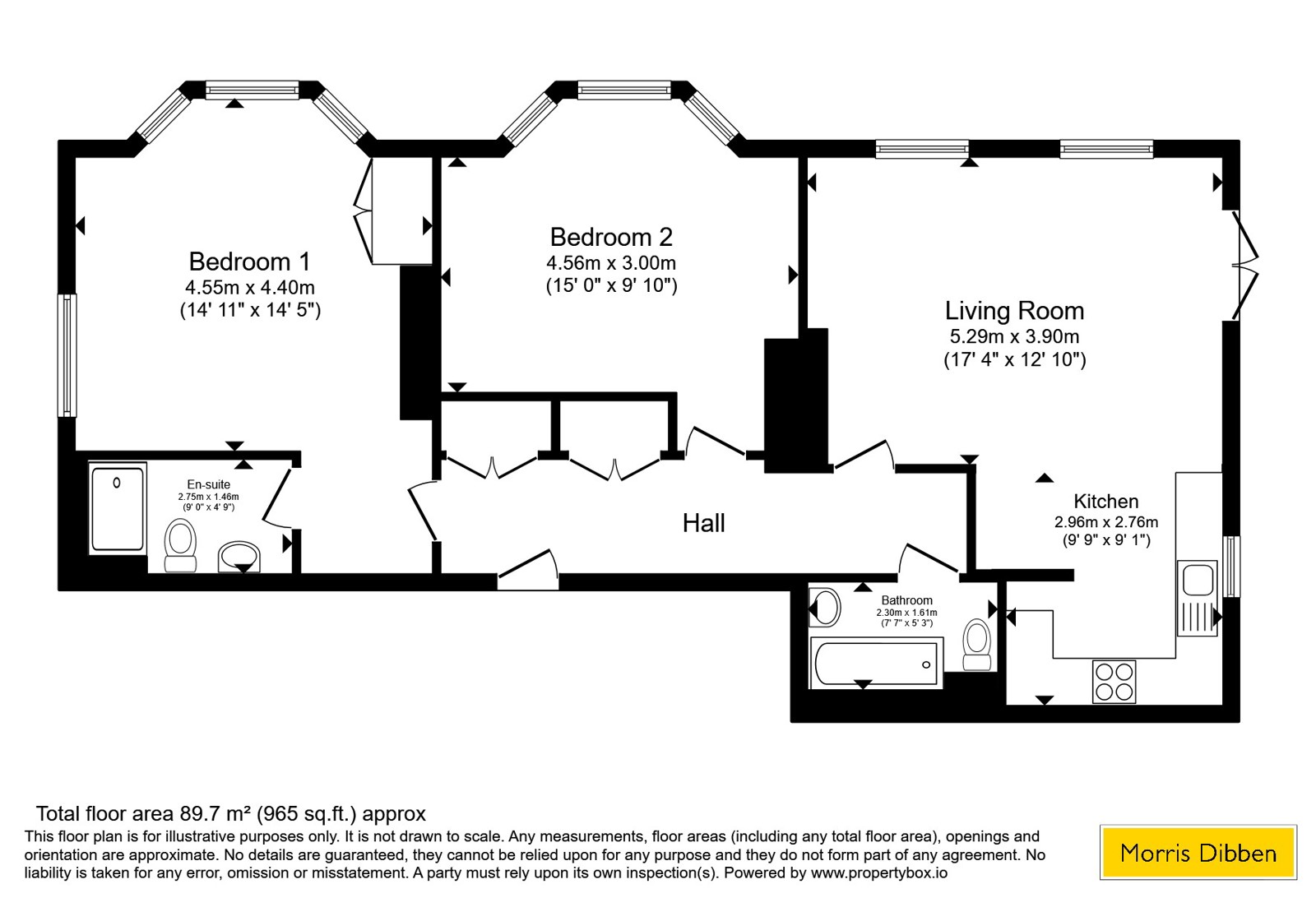 Flat 1, Glenfern, 2, Archers Road, Southampton floorplan