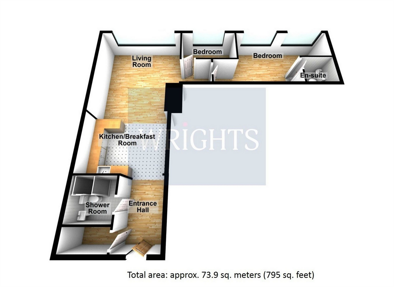 2 Bedrooms Flat for sale in Bellmont Lodge, Sterling Court, Mundells, Welwyn Garden City, Hertfordshire AL7