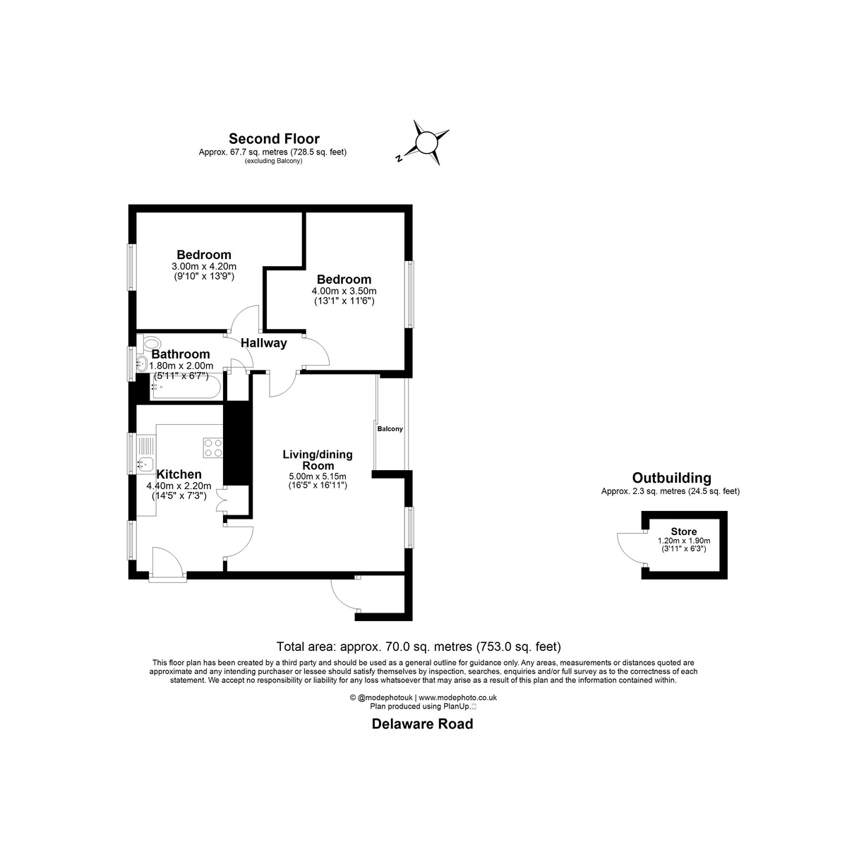 71, Delaware Road, Southend-on-sea floorplan