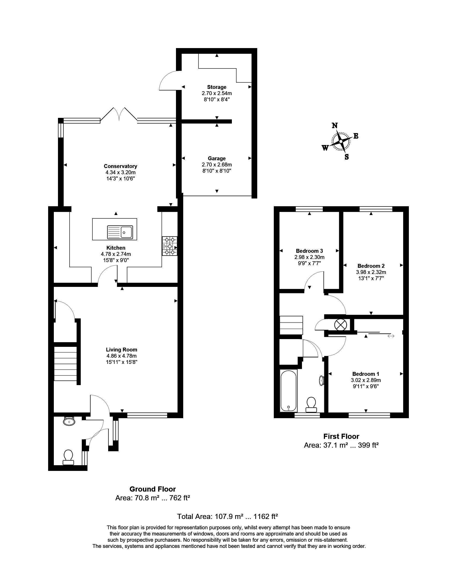 3 Bedrooms Semi-detached house for sale in Hadleigh Gardens, Frimley Green, Camberley GU16