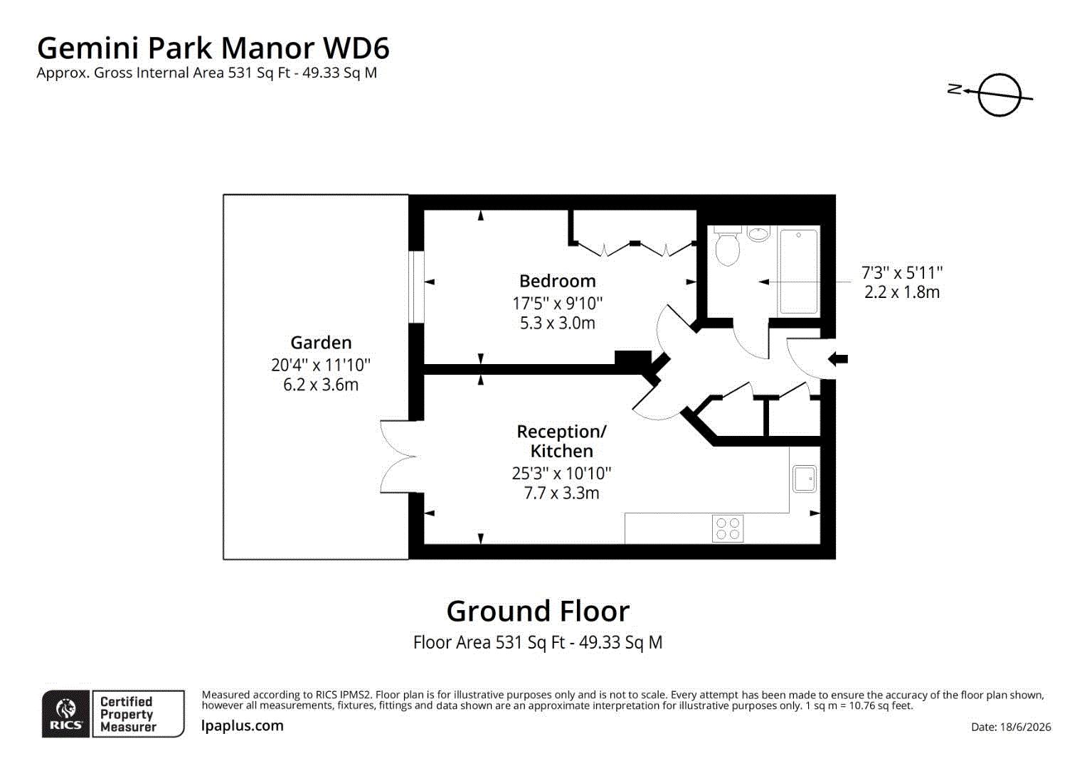 113, Gemini Park, Manor Way, Borehamwood floorplan