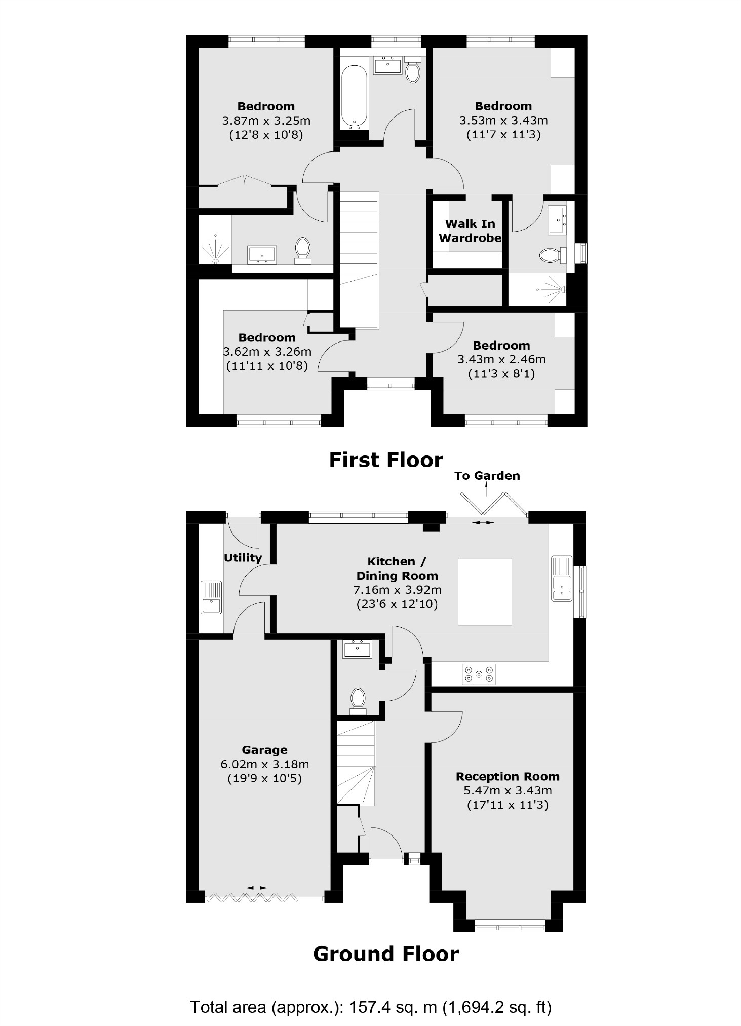 1, Bridges Avenue, East Molesey floorplan