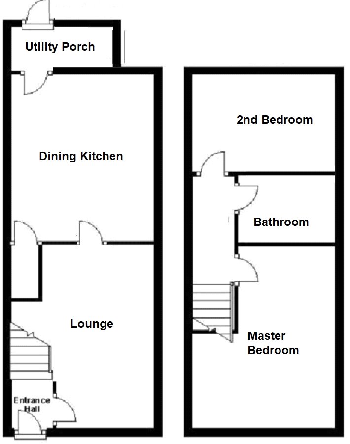 2 Bedrooms End terrace house to rent in Sunny Bank Road, Mirfield, West Yorkshire WF14