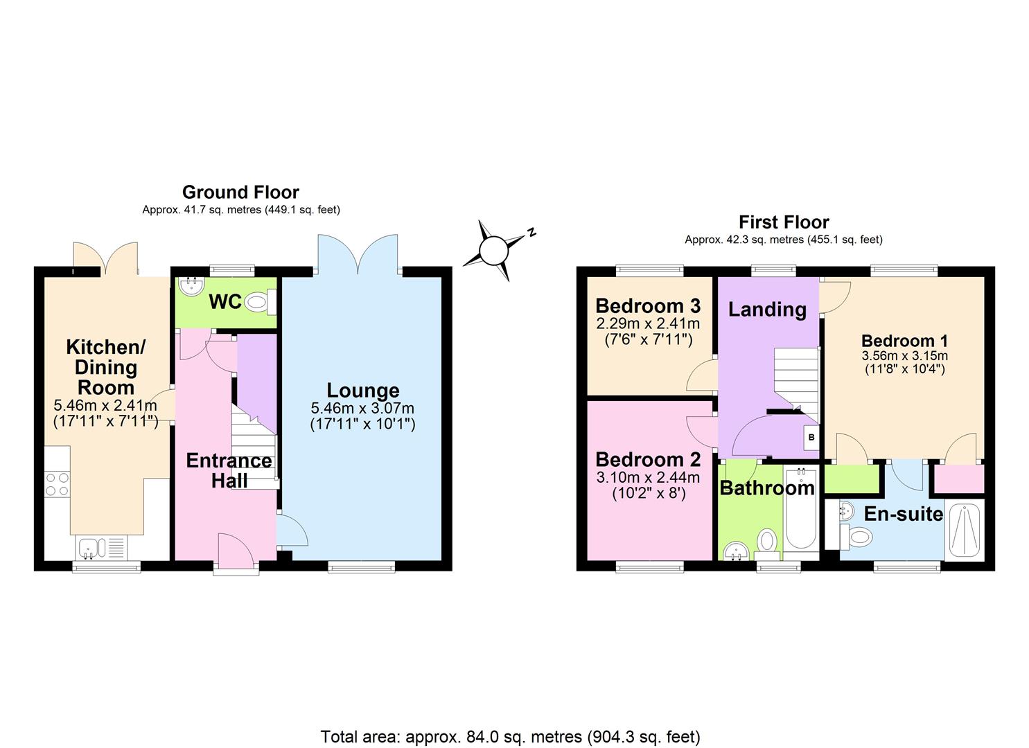 46, White House Drive, Hereford floorplan