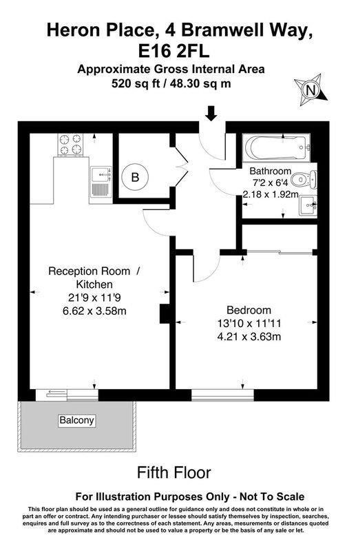 88, Heron Place, Bramwell Way, London floorplan