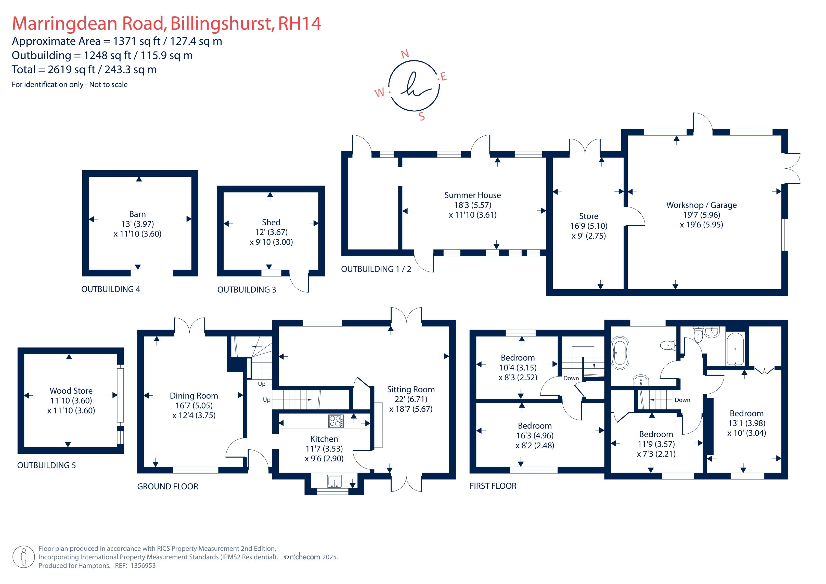 Colwiste, Private Road off Marringdean Road, Billingshurst floorplan