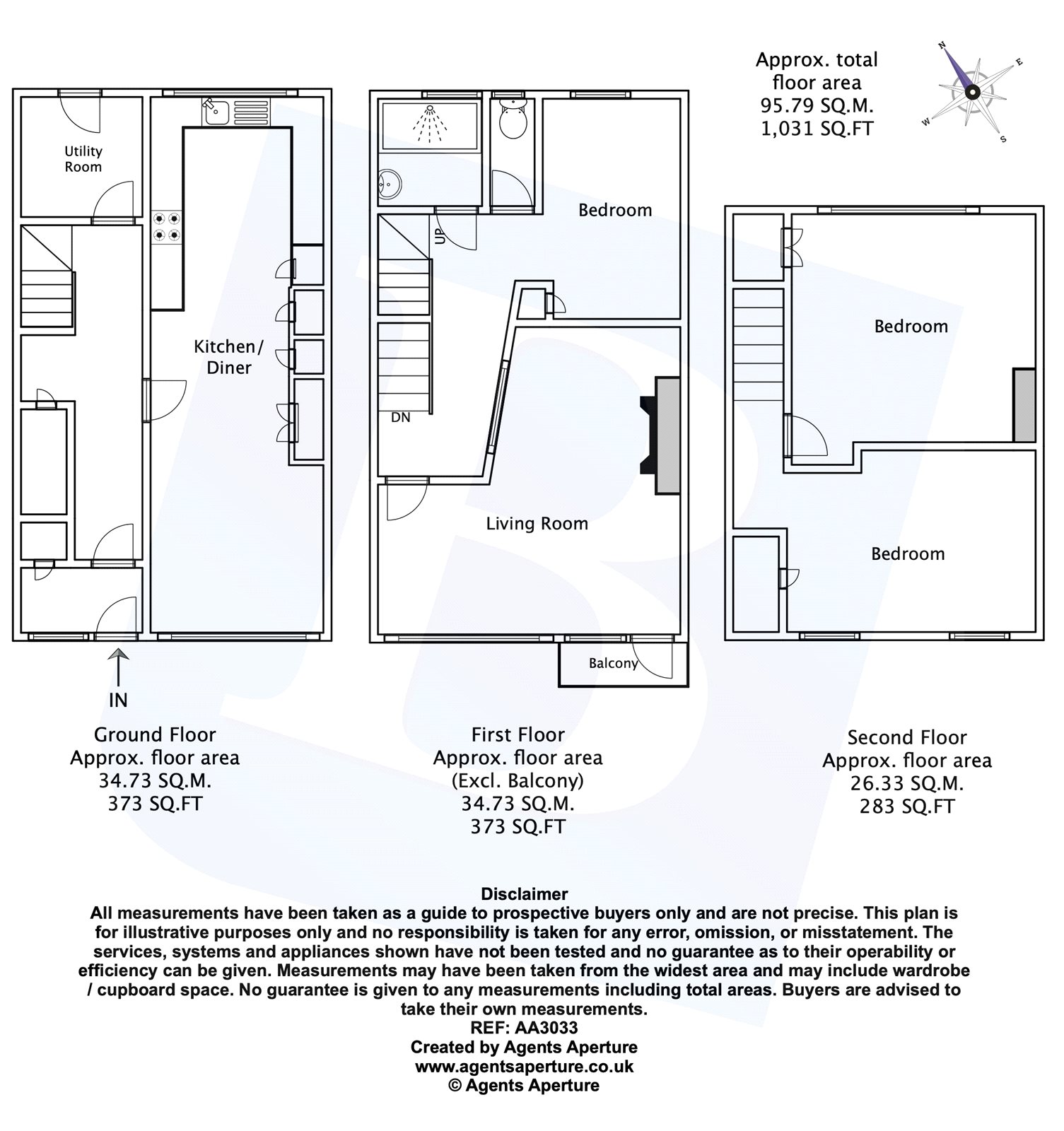 3 Bedrooms Terraced house for sale in Long Riding, Basildon, Essex SS14