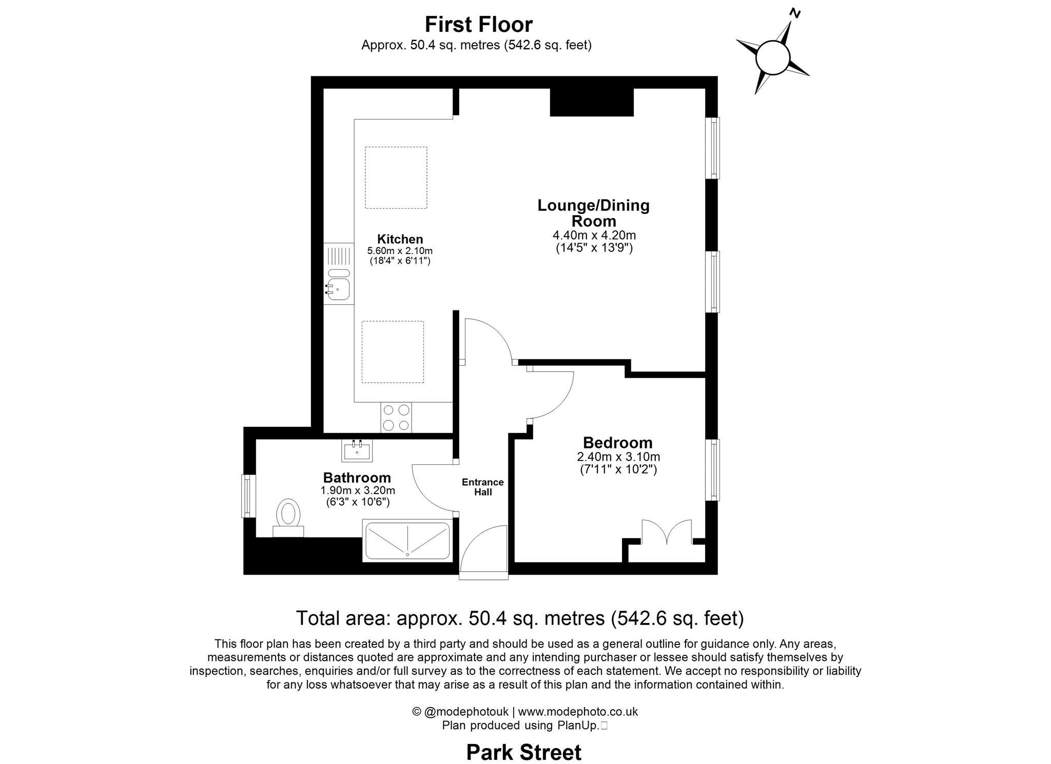 Flat 4, 42, Park Street, St. Albans floorplan