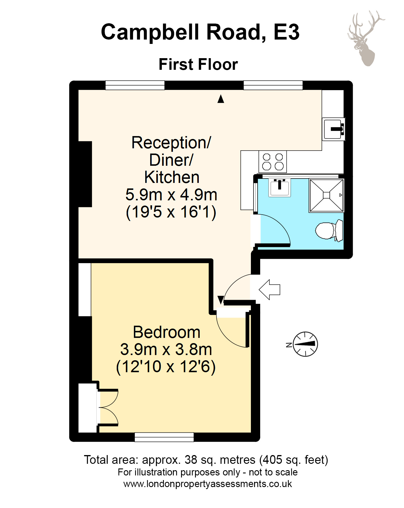 1 Bedrooms Flat for sale in Campbell Road, Bow E3