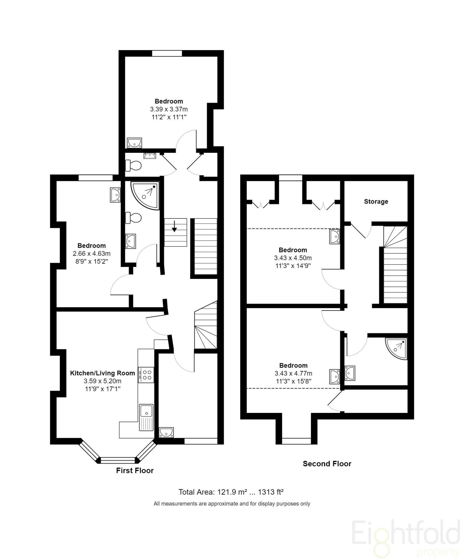 Top Floor Flat 32 Stanford Road, Brighton floorplan