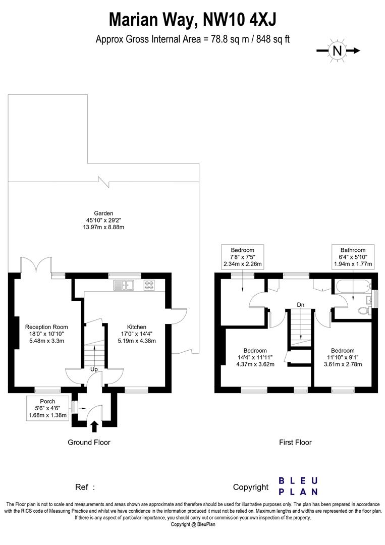 14, Marian Way, London floorplan
