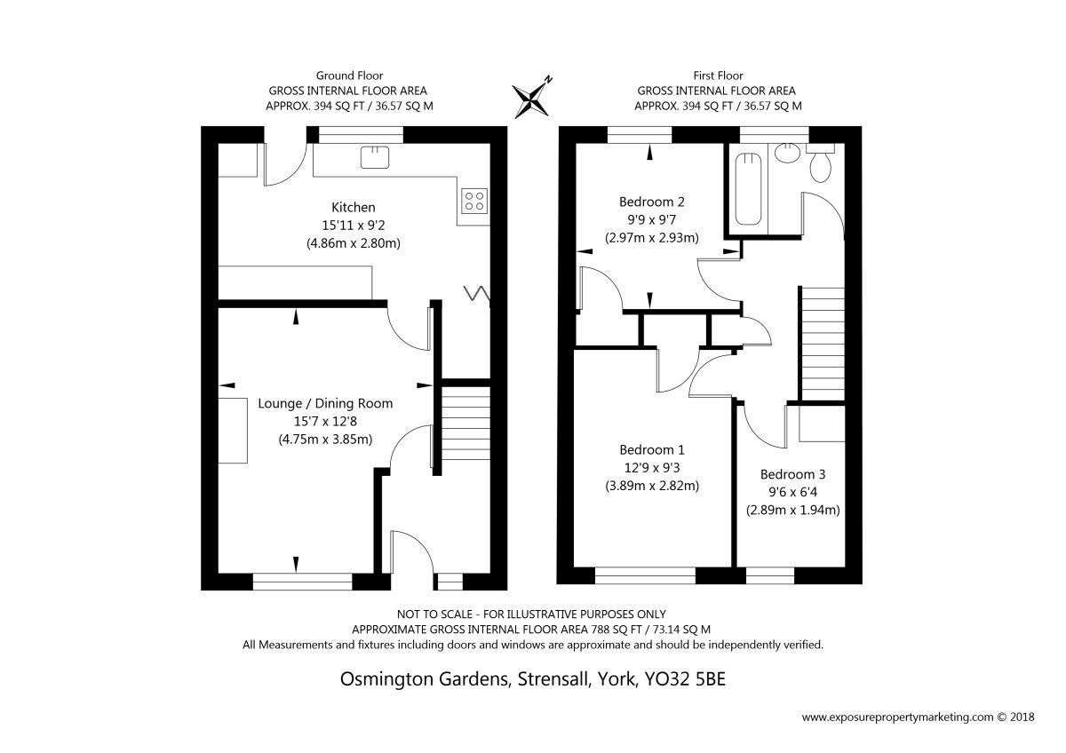 3 Bedrooms Semi-detached house for sale in Osmington Gardens, Strensall, York YO32