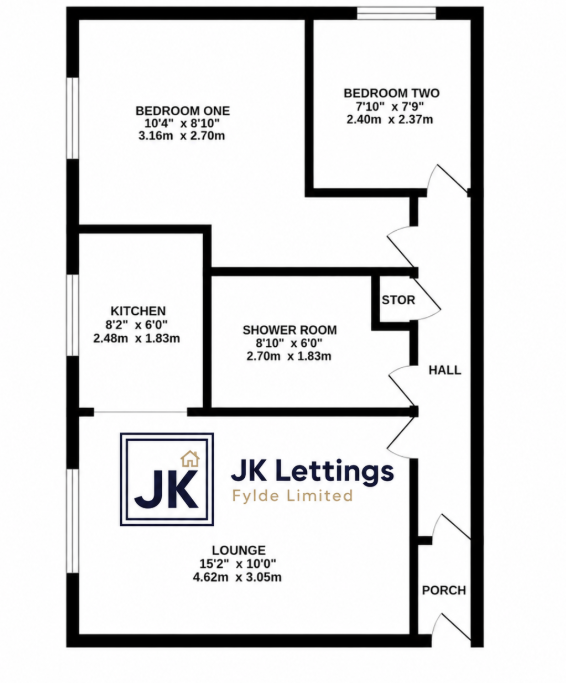 15, Marina Mews, Fleetwood floorplan