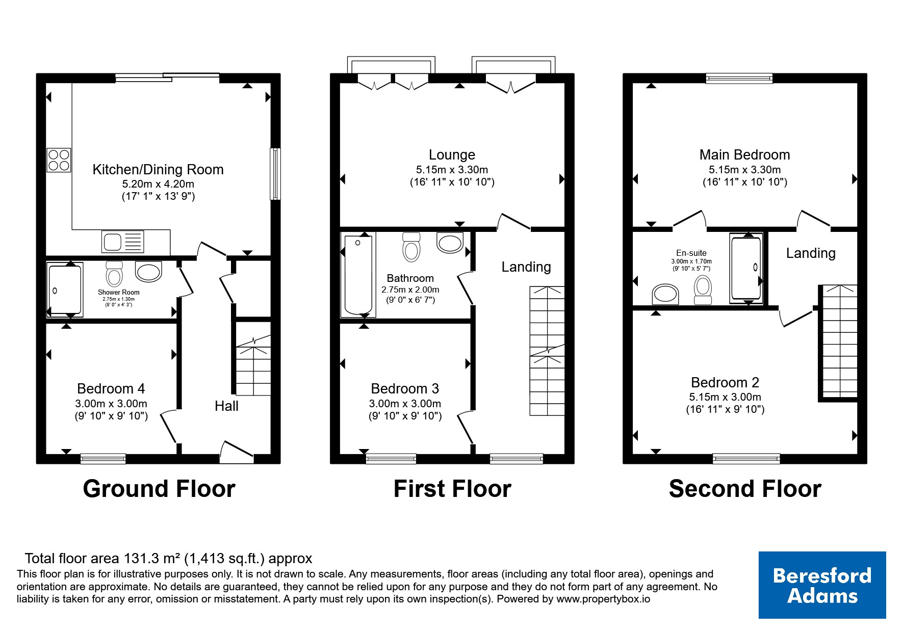 7, Bryn Meirion, Tyn-y-Gongl floorplan