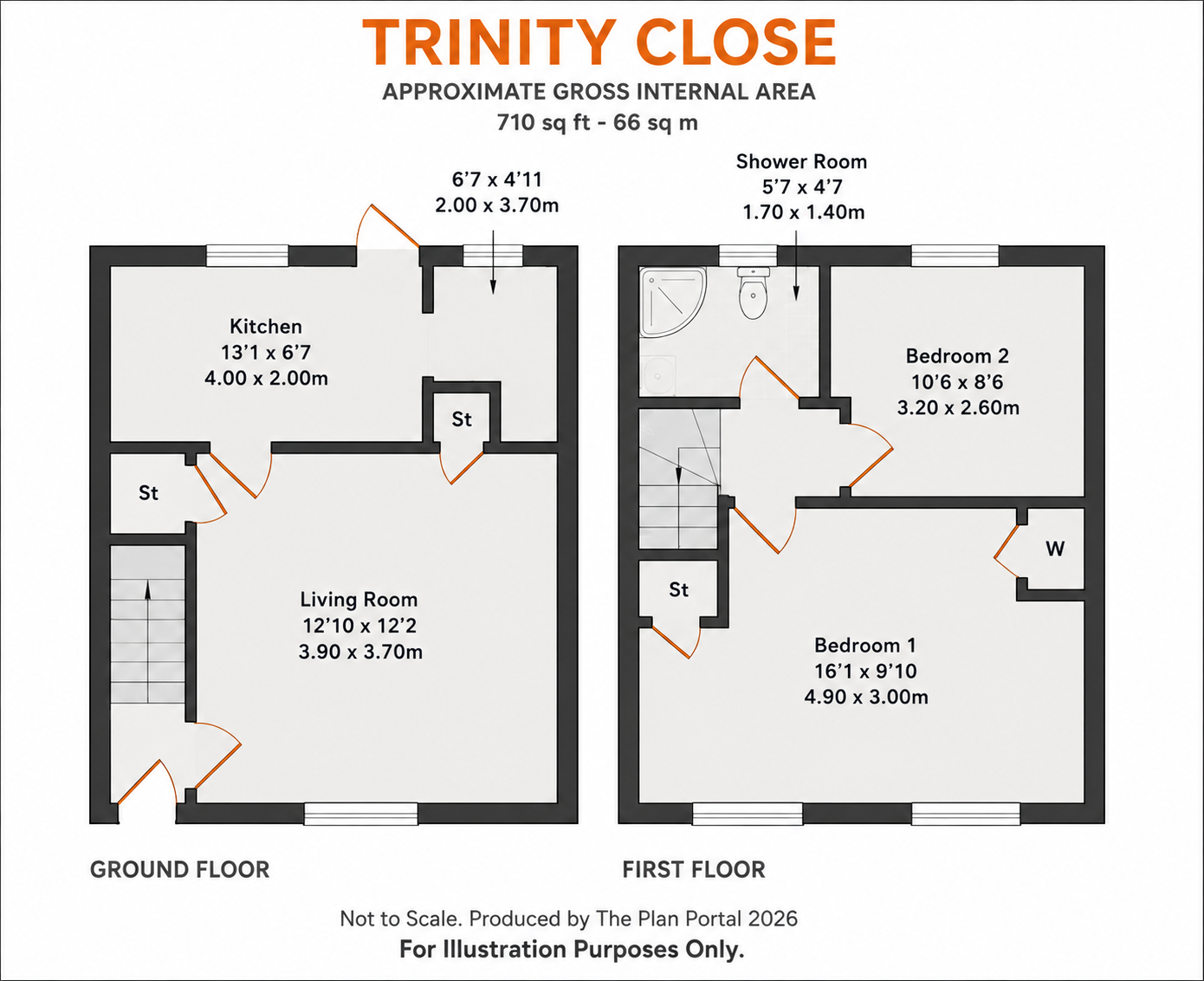 7, Trinity Close, Hounslow floorplan
