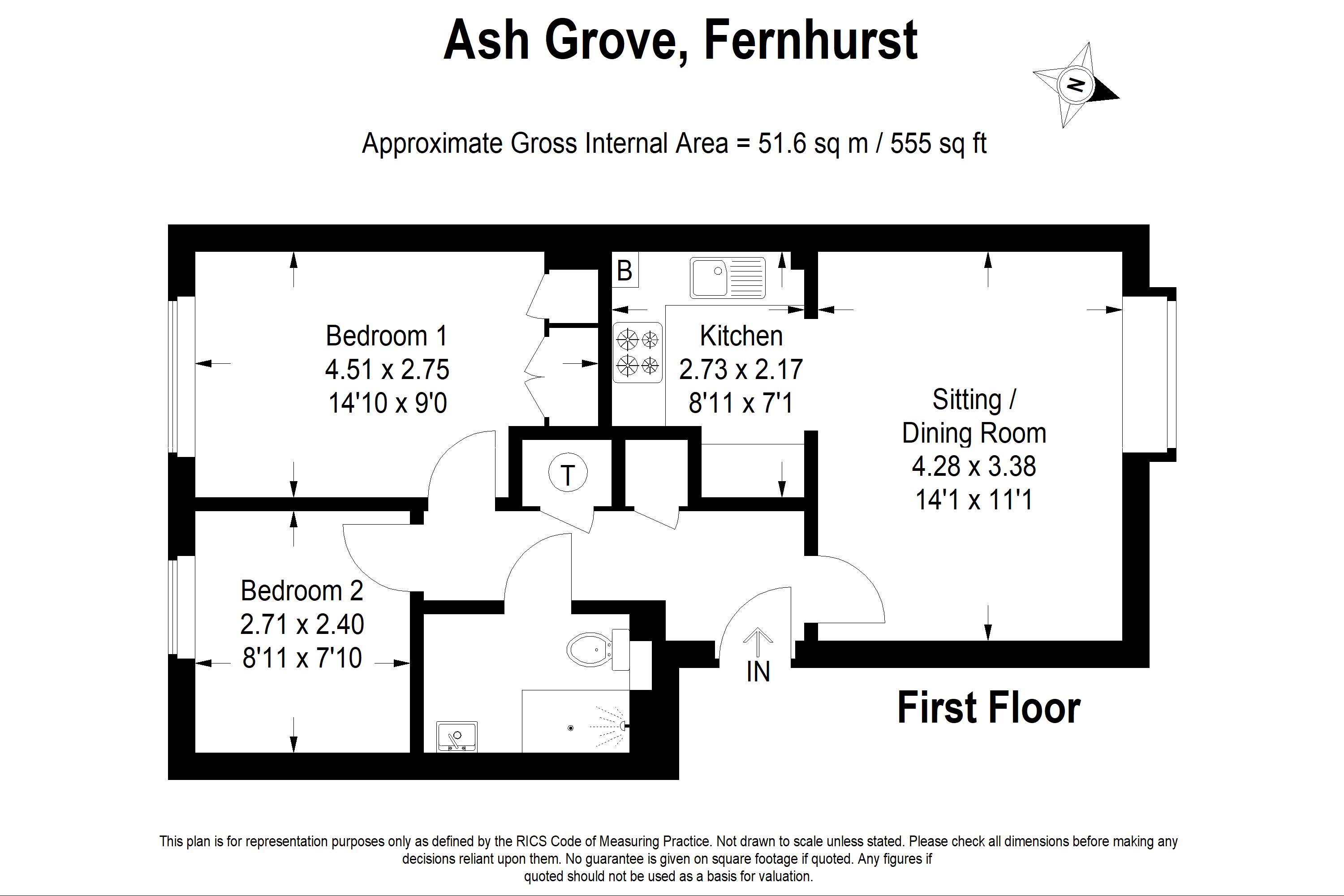 Ash Grove, Fernhurst, Haslemere GU27, 2 bedroom property for sale