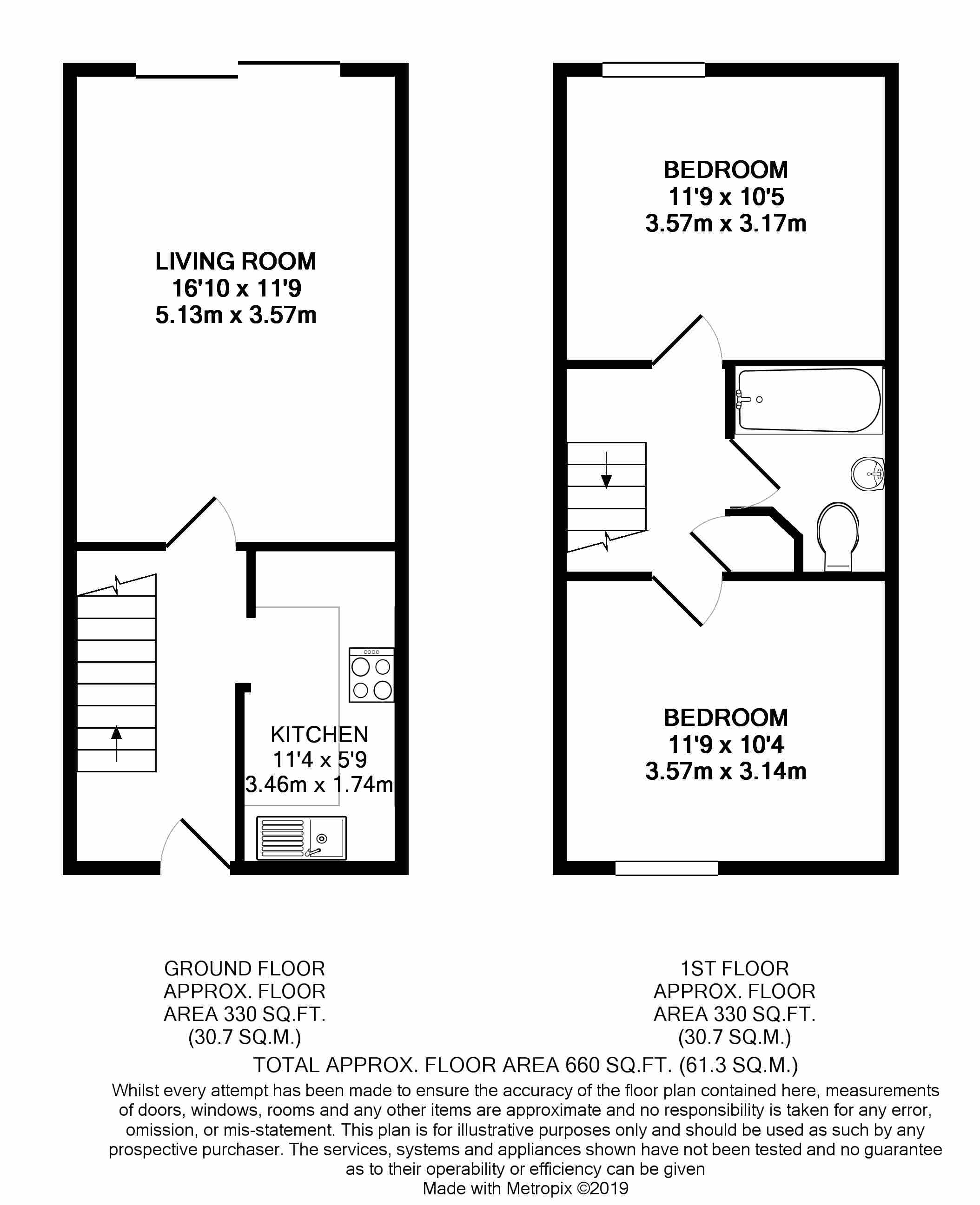 2 Bedrooms Terraced house for sale in Cypress Grove, Ash Vale, Aldershot GU12