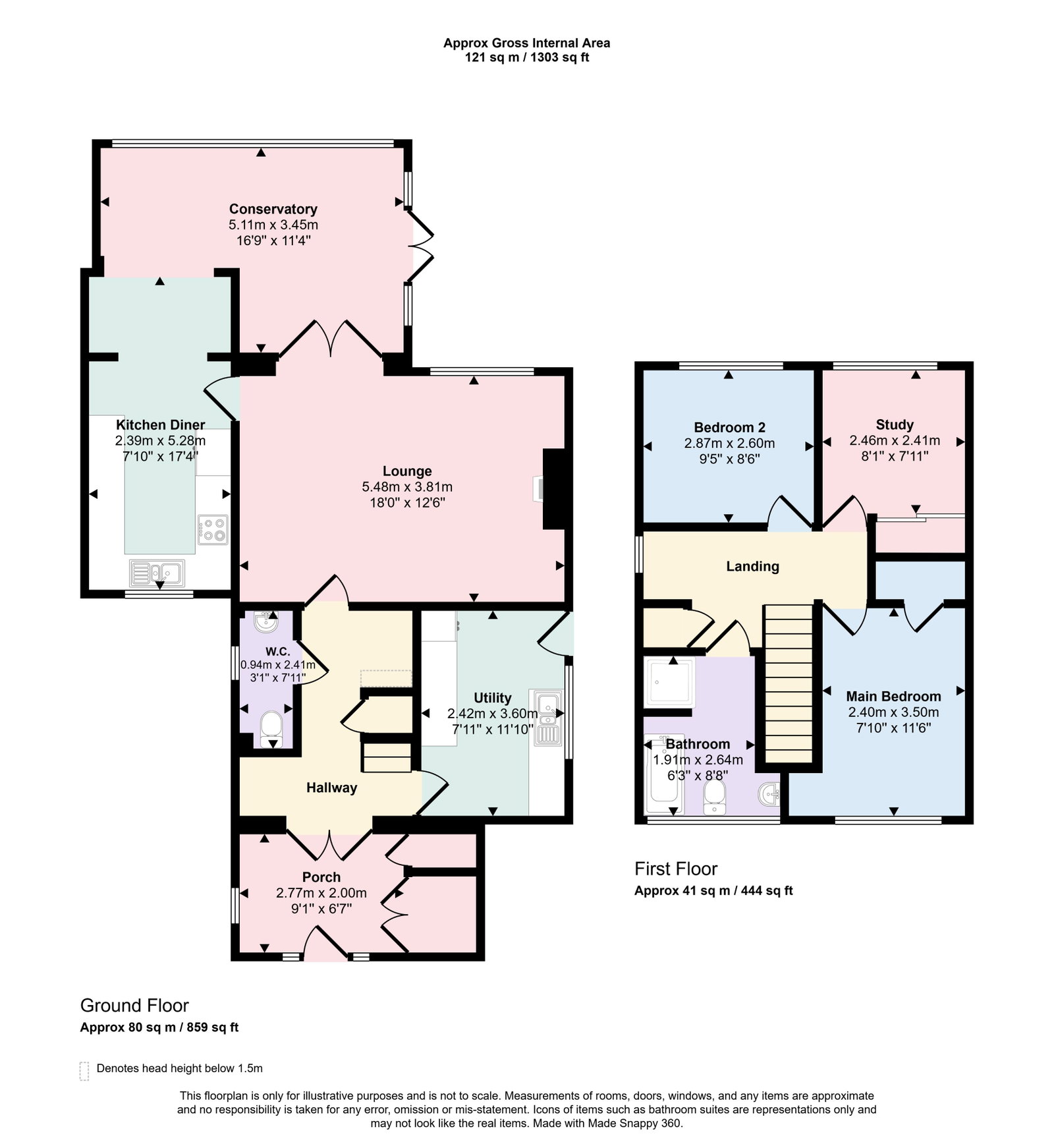 North End Road, Halstead floorplan