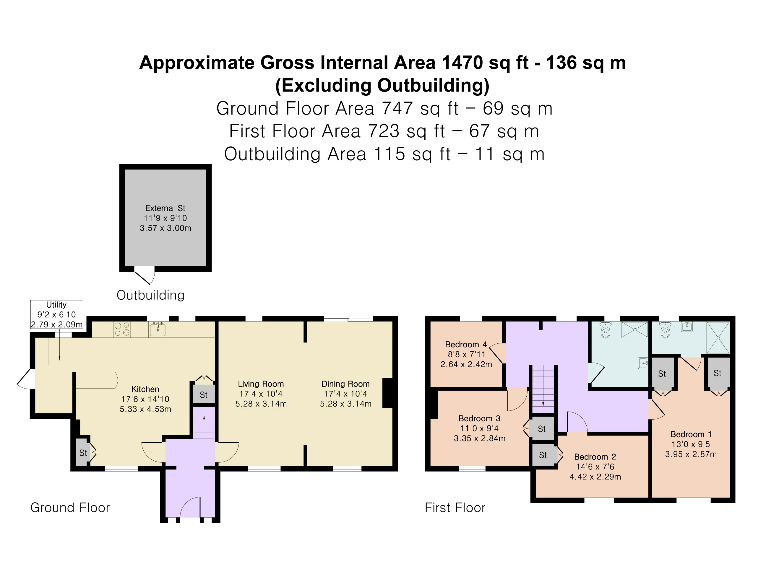 1a, Blanche Lane, Potters Bar floorplan