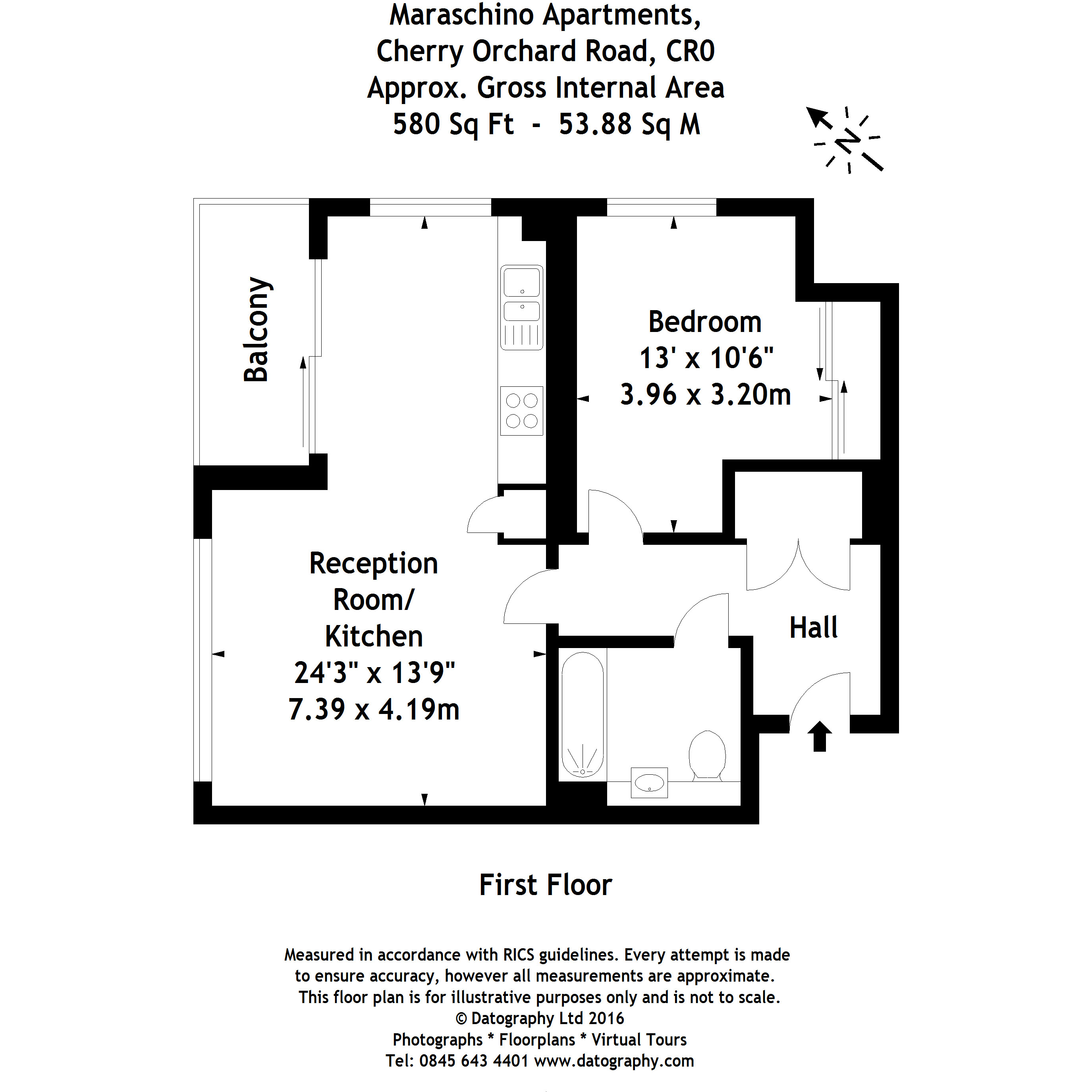 1 Bedrooms Flat to rent in Maraschino Apartments, Morello, Croydon CR0