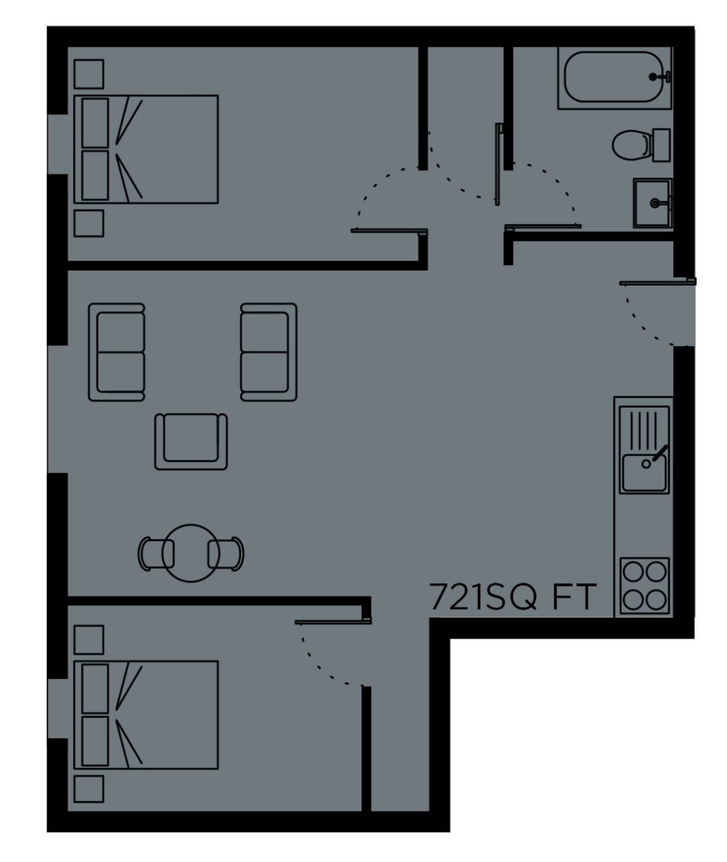O, 67, Rufus Court, Leeds floorplan