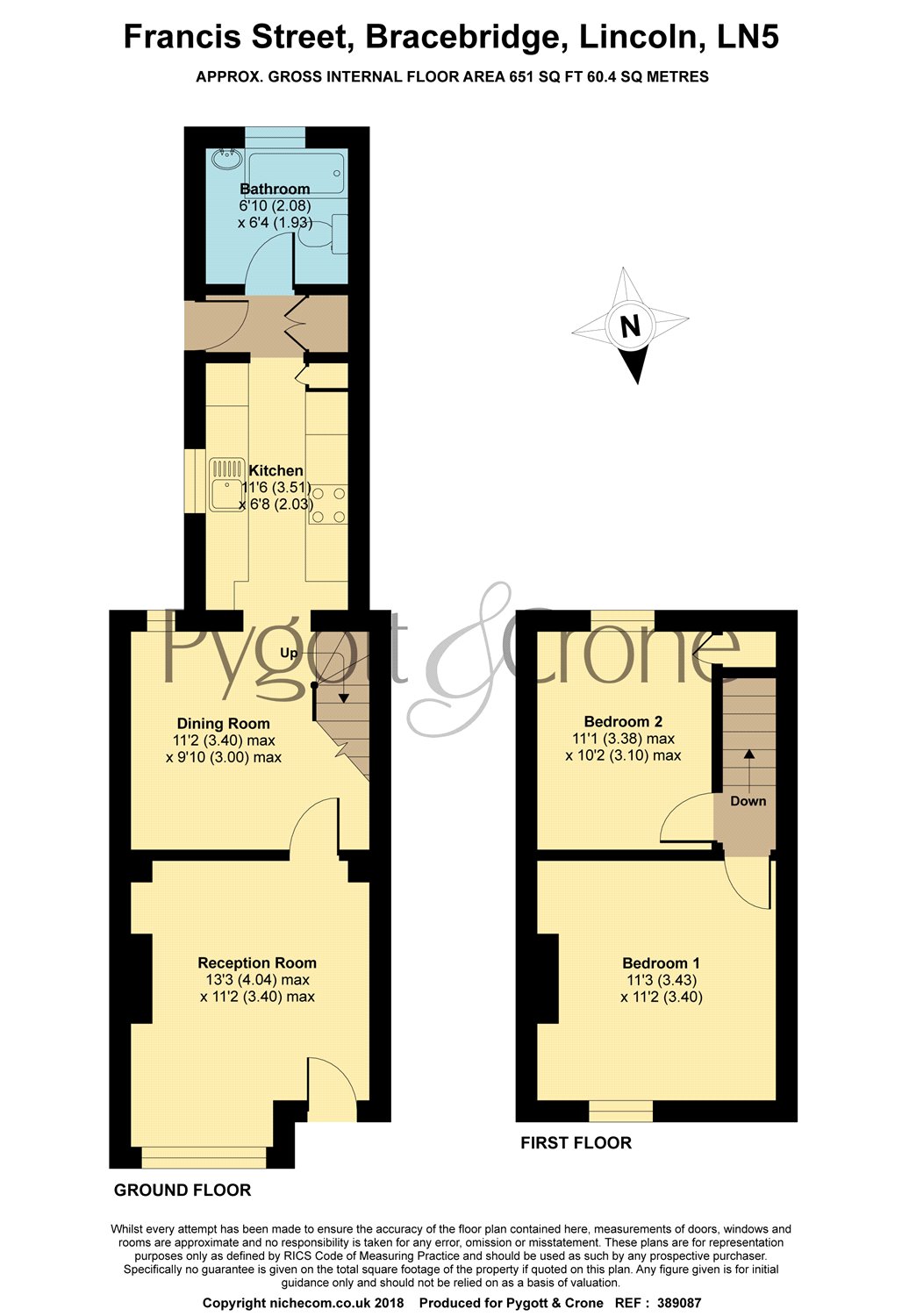 2 Bedrooms Terraced house for sale in Francis Street, Bracebridge LN5