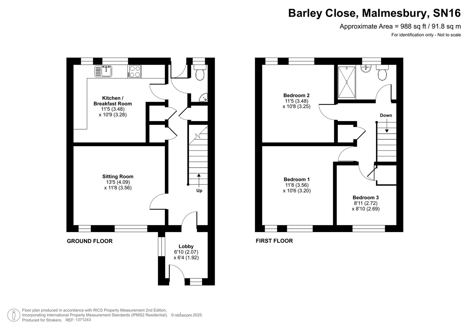 24, Barley Close, Malmesbury floorplan