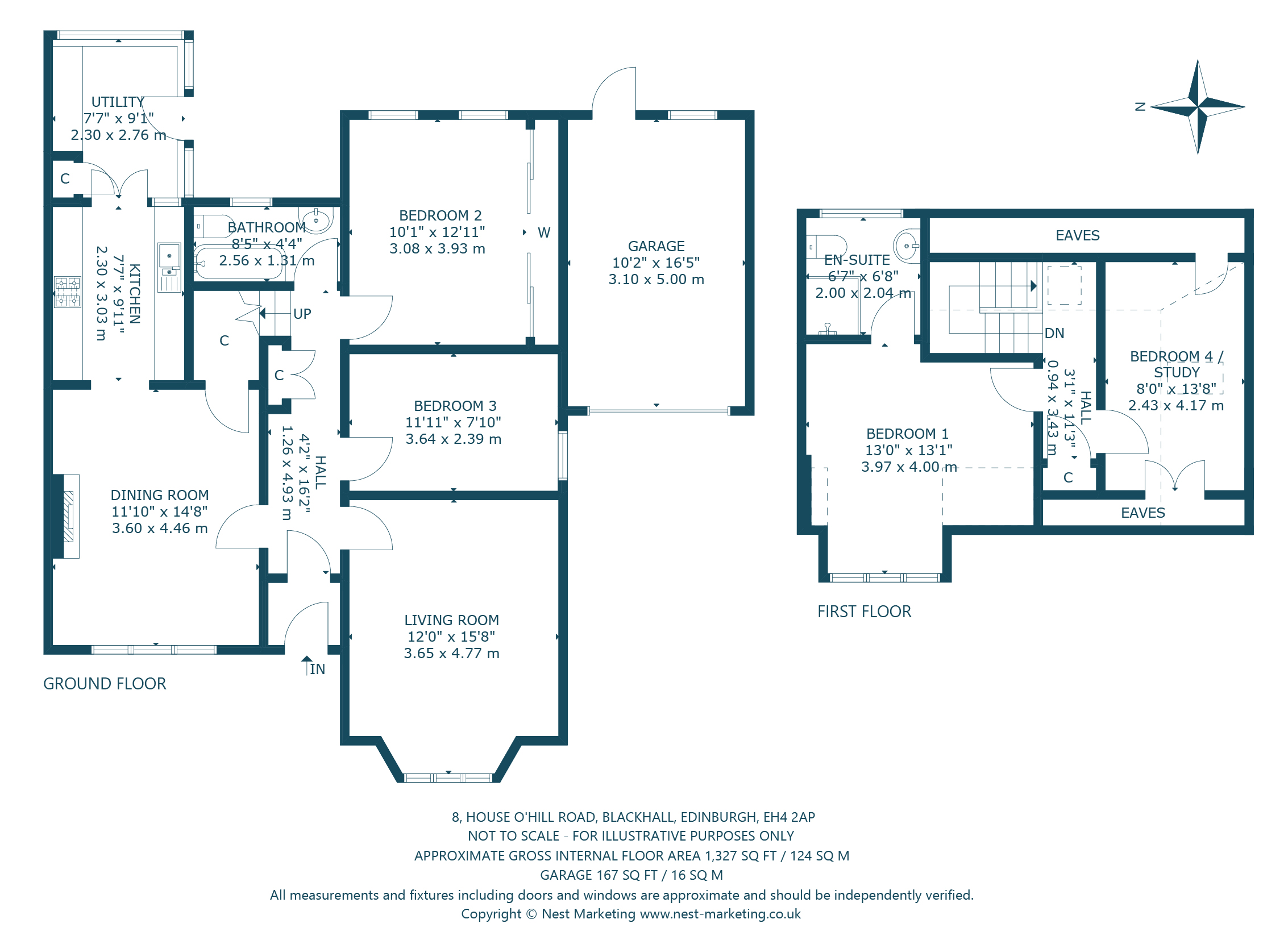 8 House O'hill Road, Blackhall, Edinburgh EH4, 4 bedroom semidetached