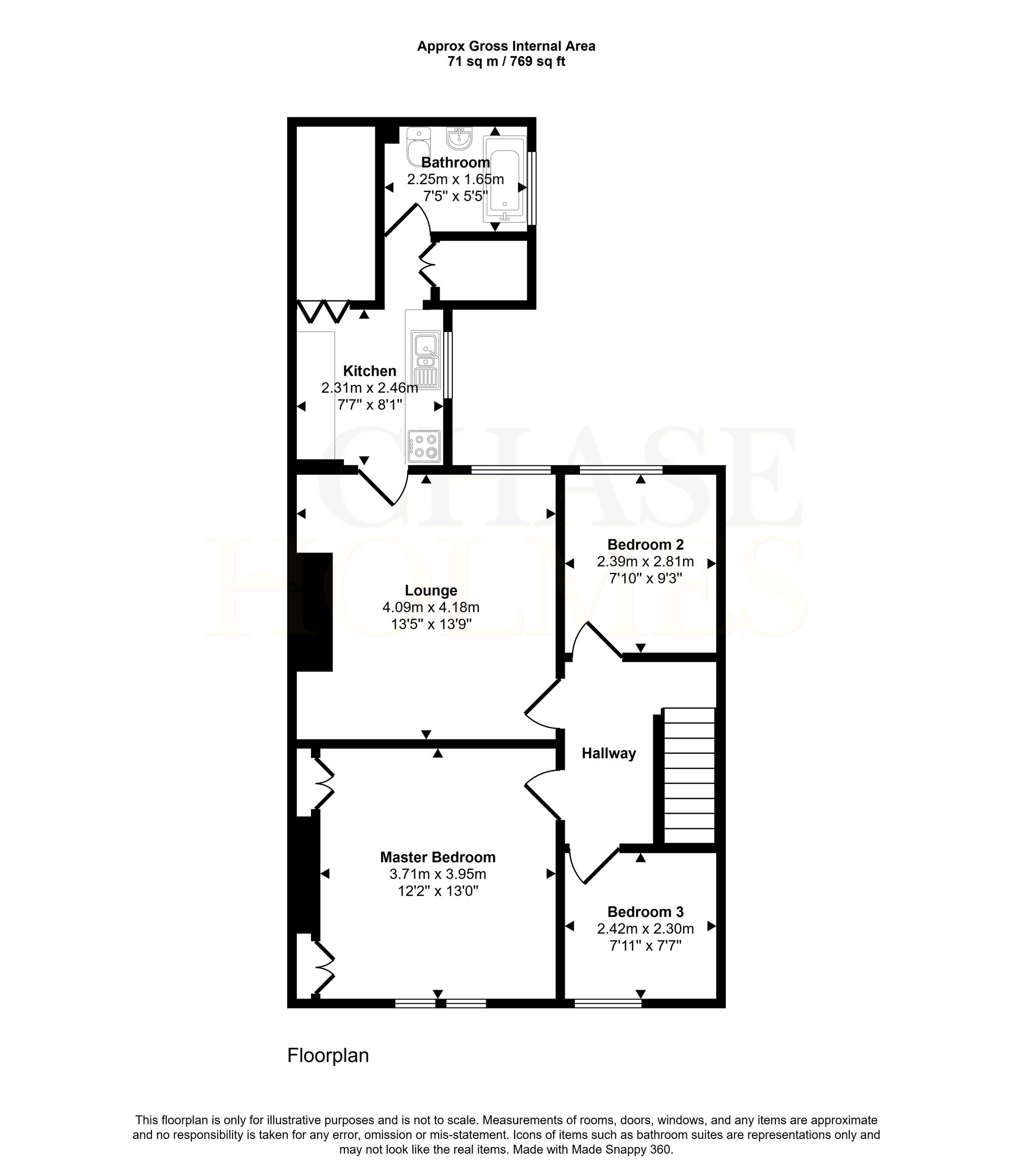 138 St. Pauls Road, Jarrow floorplan