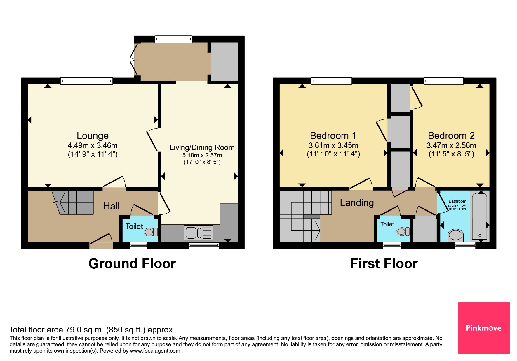 2, Butlers Court, Pontypool floorplan
