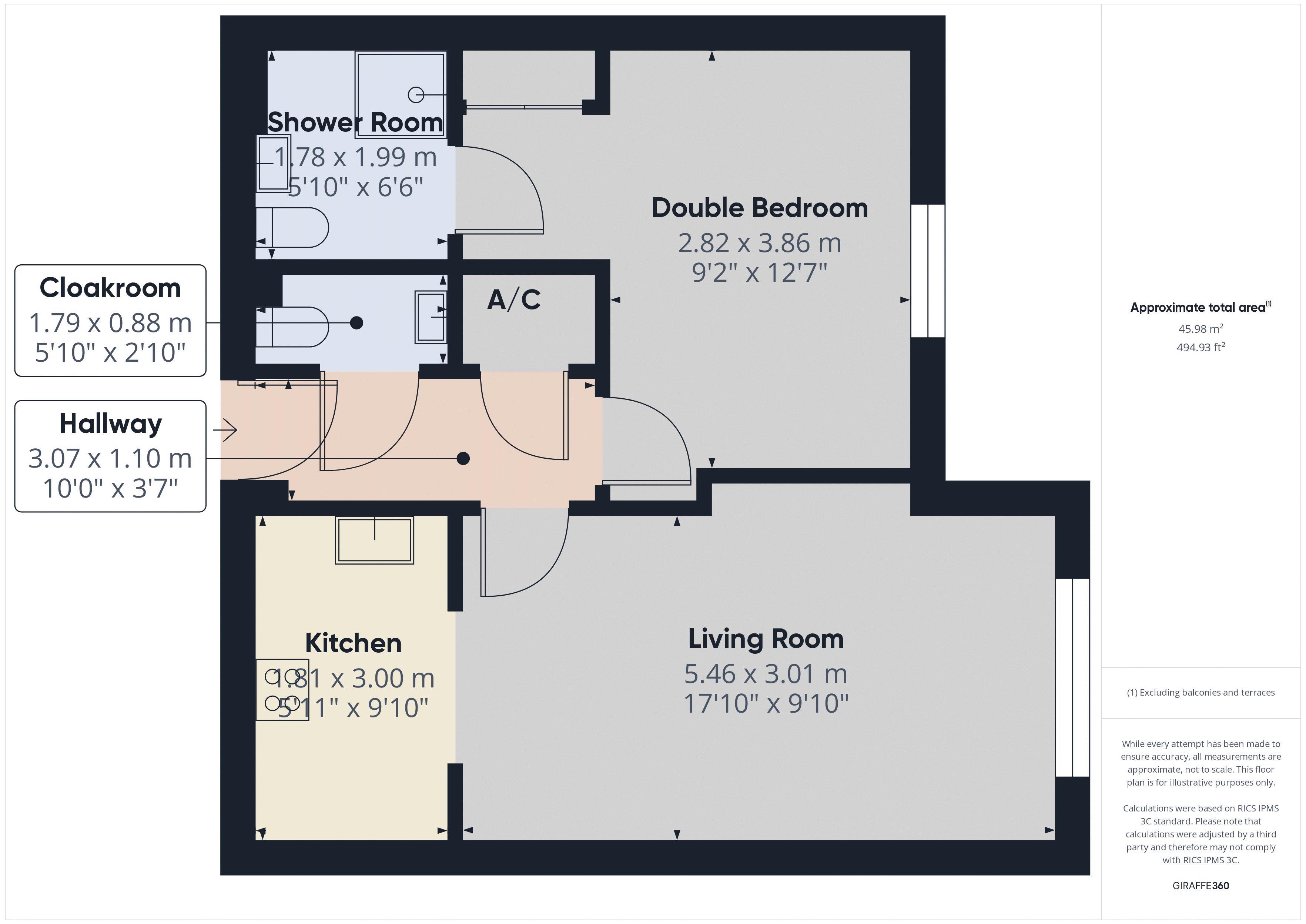 26 Dene Court, 40 Stafford Road, Caterham floorplan