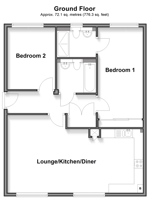 Three Fields Road, Tenterden floorplan