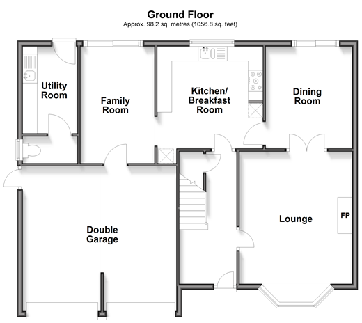 Foster Lane, Ashington floorplan