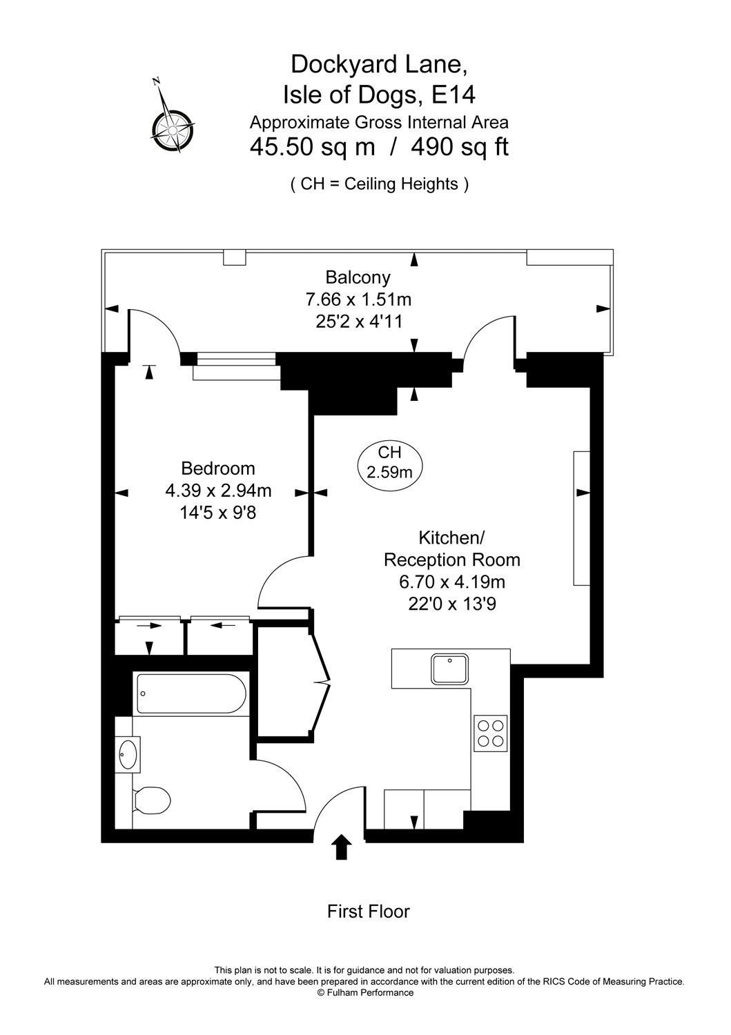 1 Bedrooms Flat to rent in Dockyard Lane, London E14