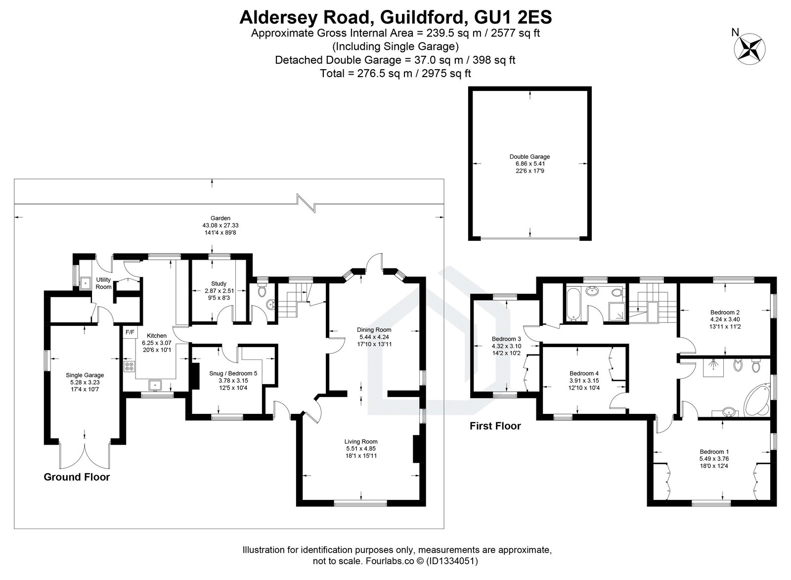 Merrydown, 12 Aldersey Road, Guildford floorplan