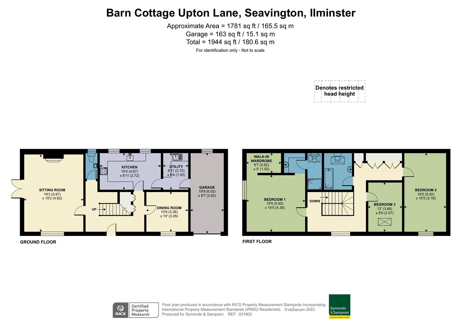 Barn Cottage, Upton Lane, Ilminster floorplan