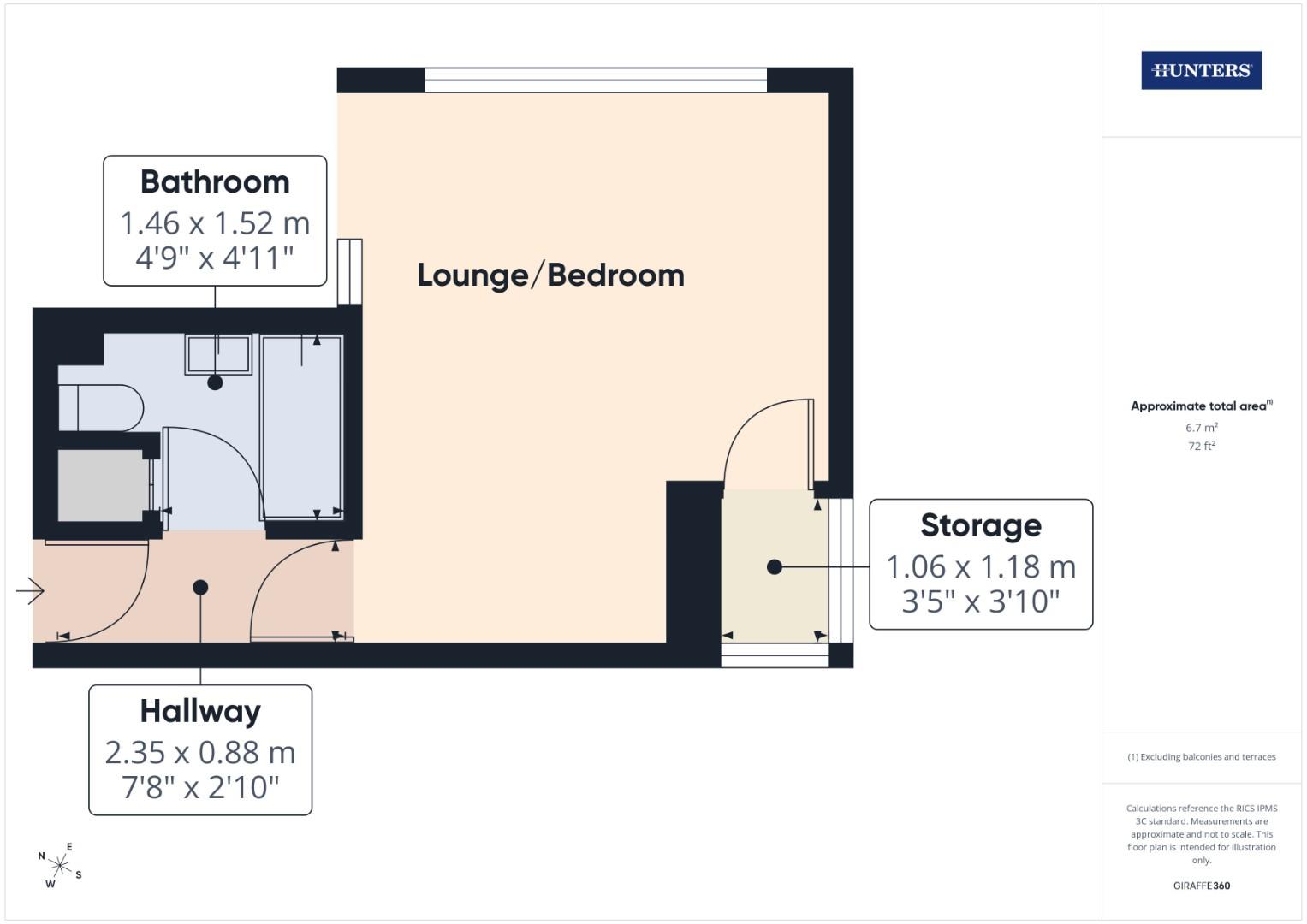 Flat 11, Grosvenor Court, Grosvenor Road, Southampton floorplan