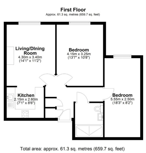 50, Francis Court, Guildford floorplan