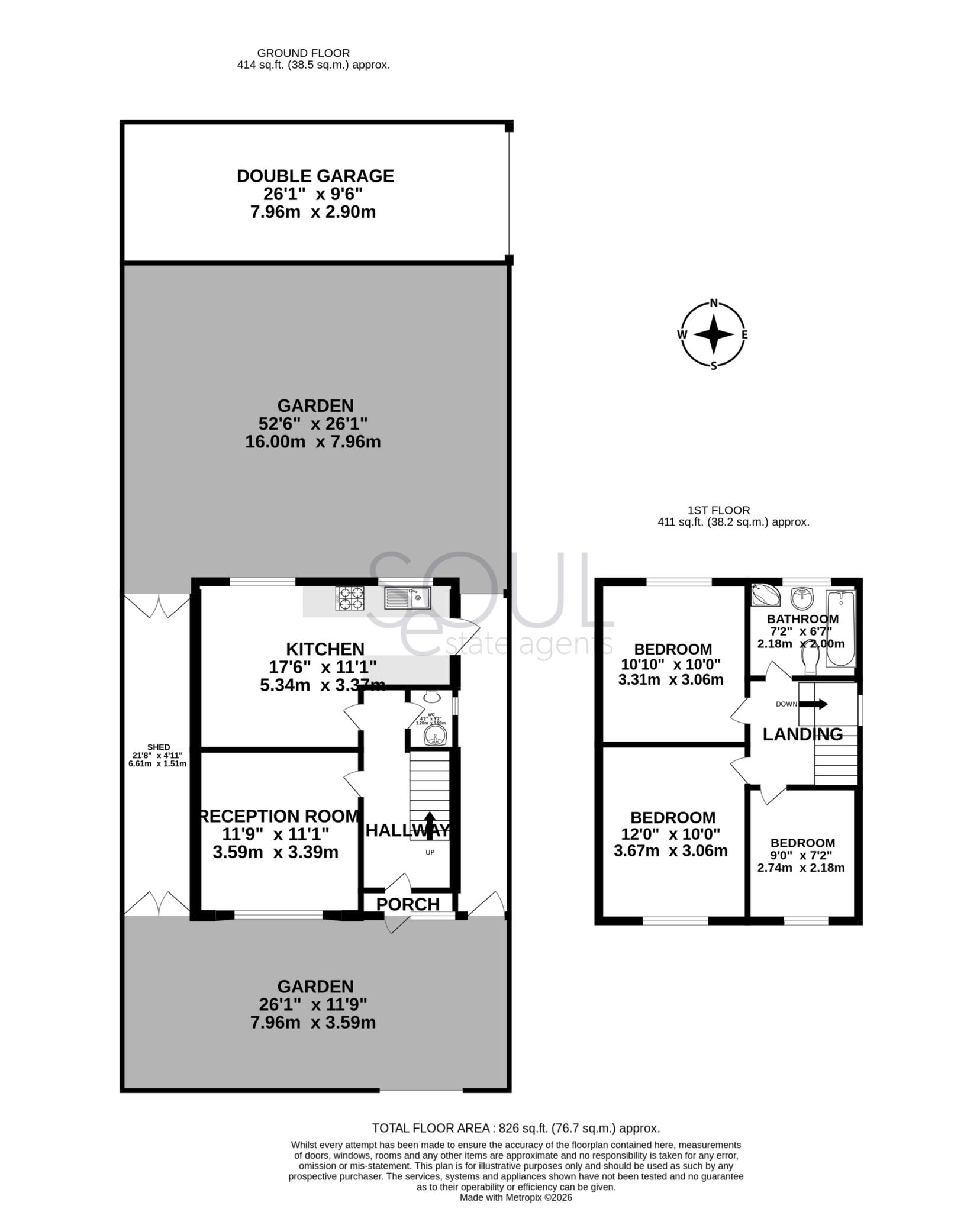 45, Thornhill Road, Surbiton floorplan