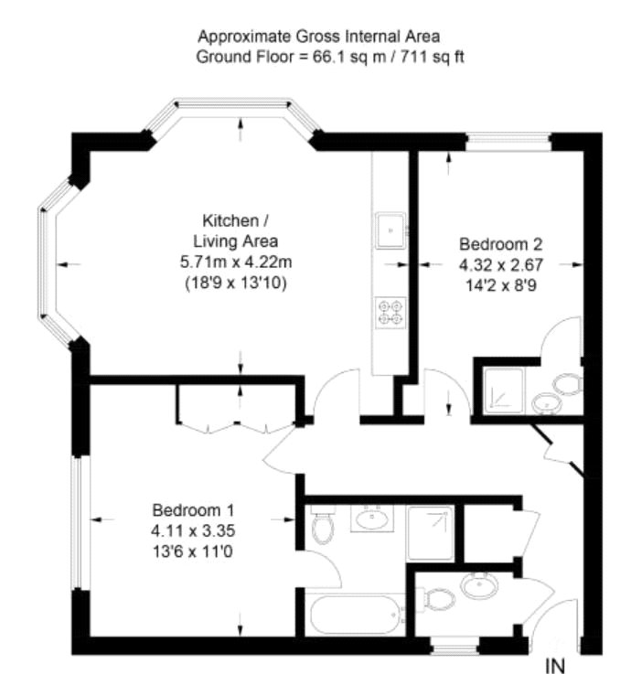 2 Bedrooms Flat for sale in Stretton Close, Penn, High Wycombe, Buckinghamshire HP10