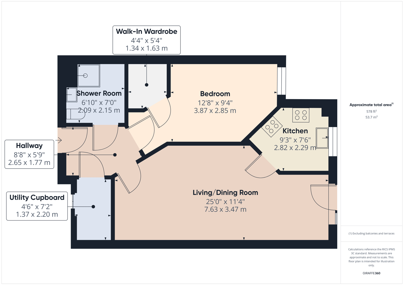 Flat 11 Folland Court, Hamble Lane, Southampton floorplan