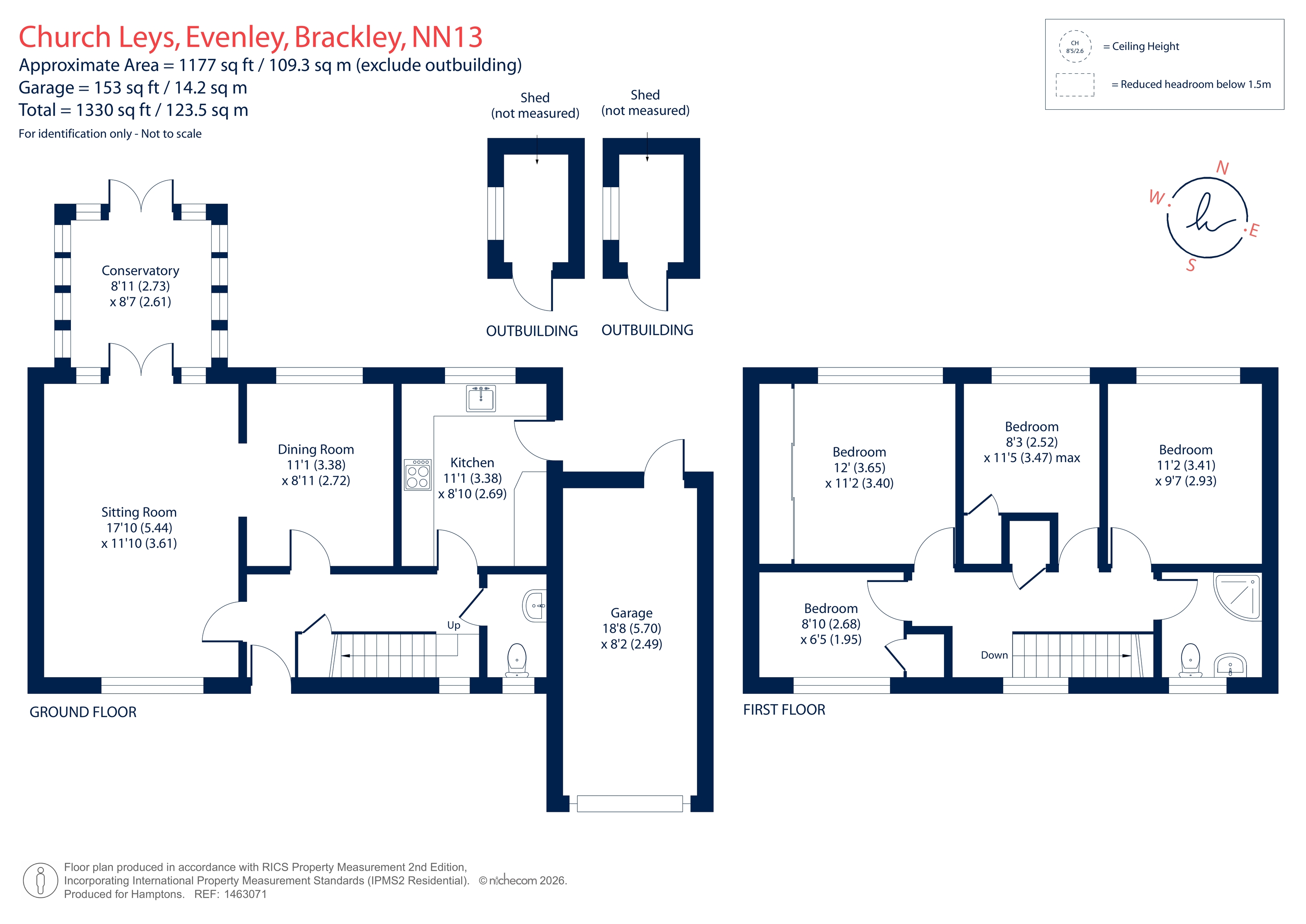 5, Church Leys, Evenley floorplan