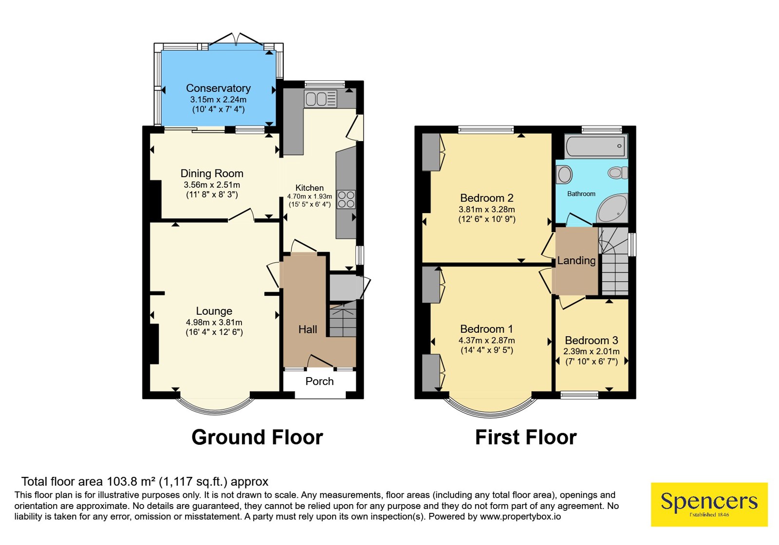 9, Fielding Road, Leicestershire floorplan