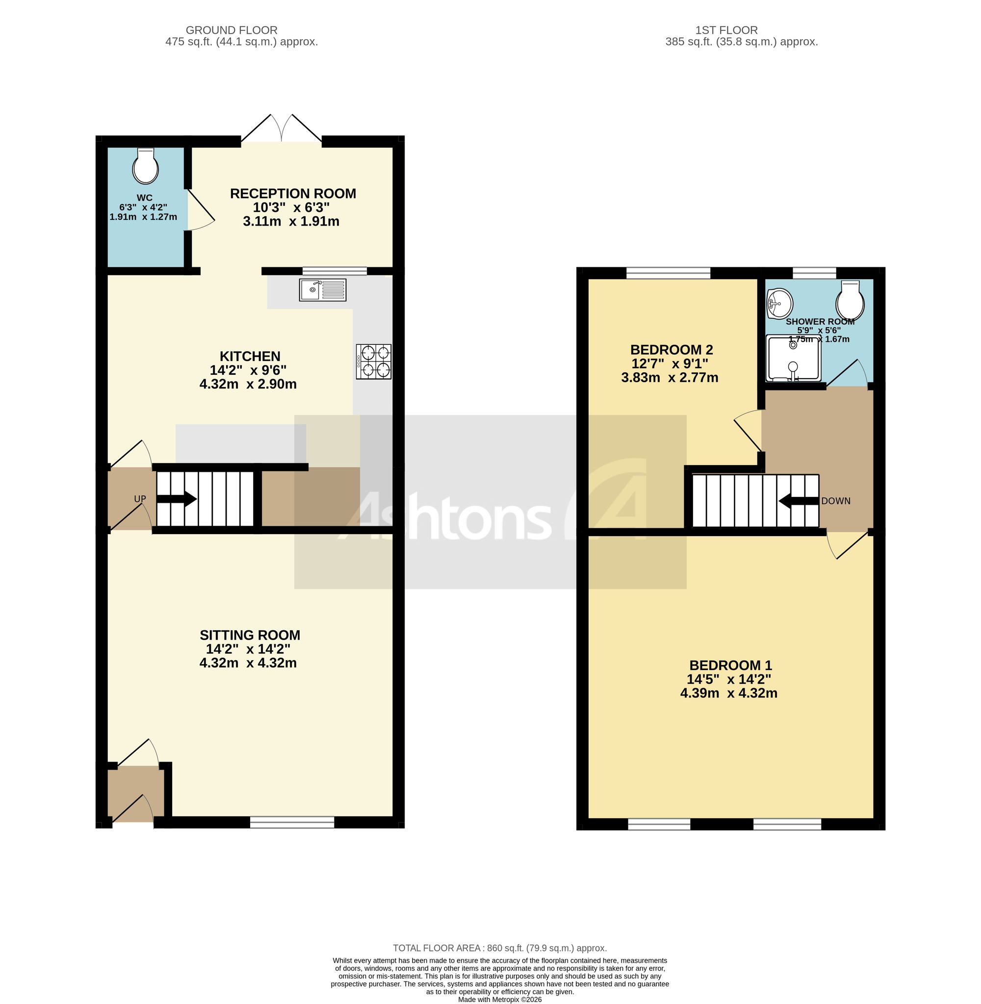 183 Old Road, Wigan floorplan